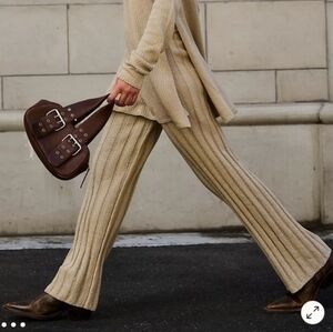 Free People Beach ribbed knit pants Small